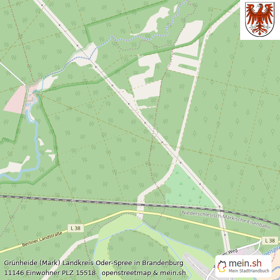 Grünheide (Mark) Große Landstadt Lageplan